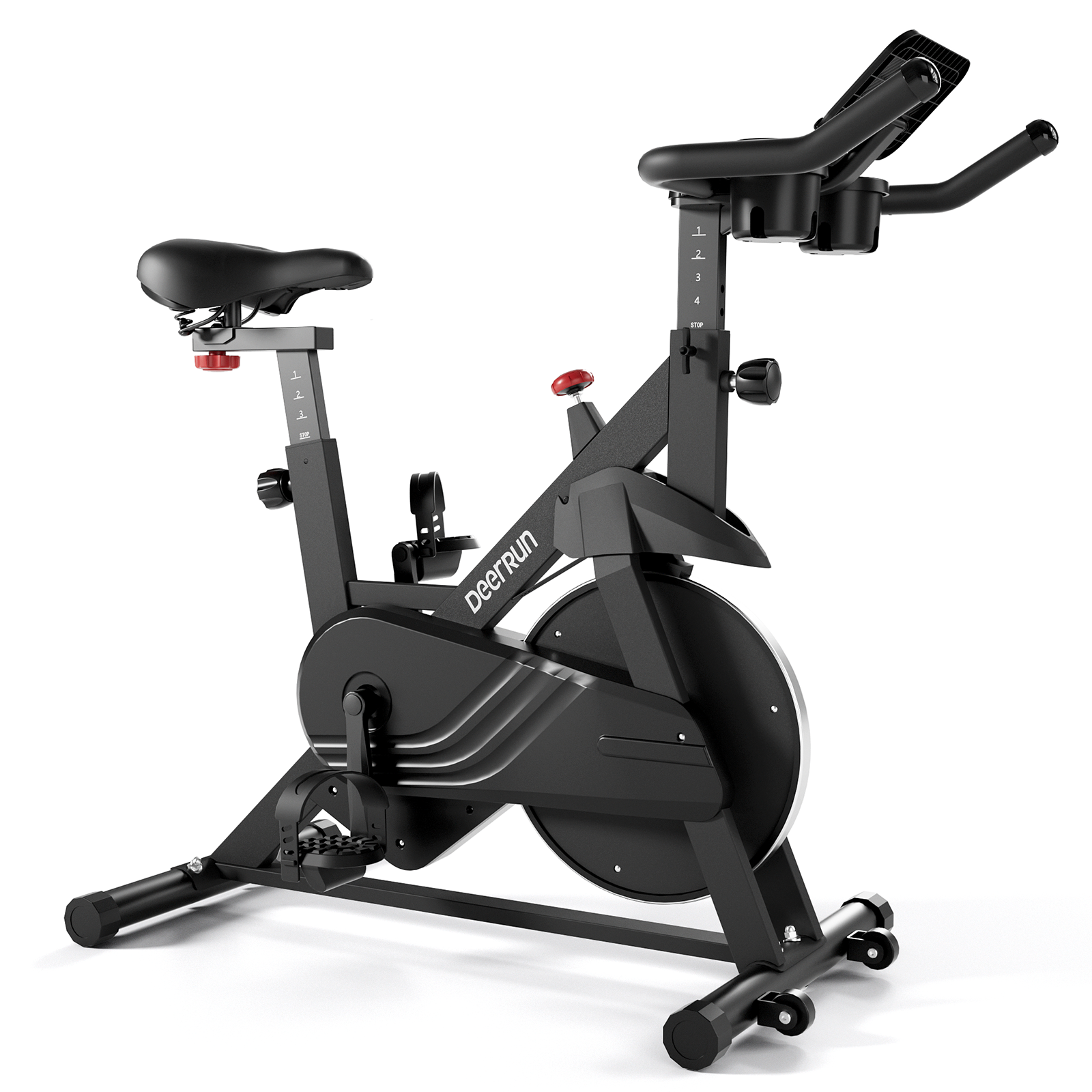 DeerRun S500 Indoor Adjustable Magnetic Resistance Silent Belt Smart Cycling Bike with PitPat App
