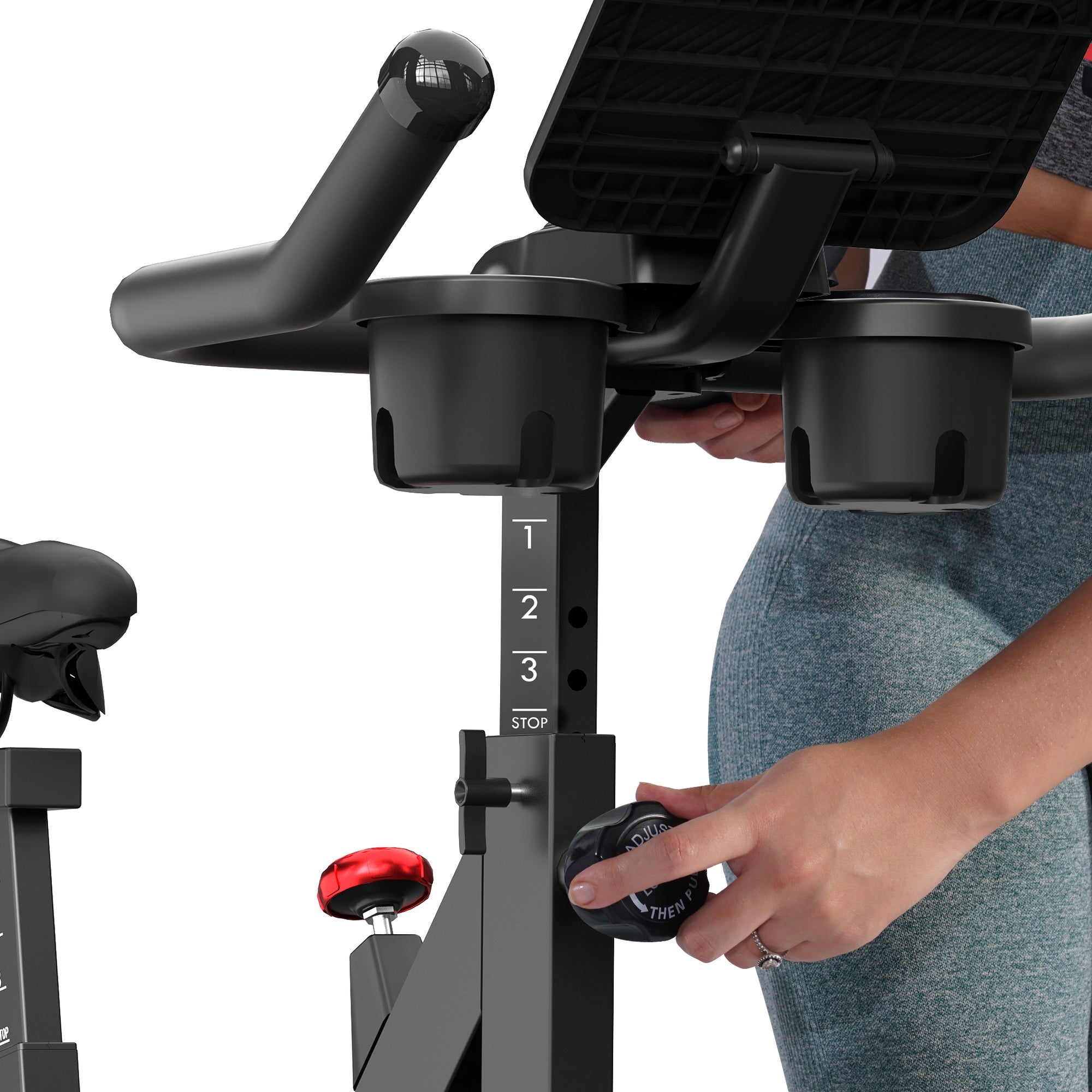 DeerRun S500 Indoor Adjustable Magnetic Resistance Silent Belt Smart Cycling Bike with PitPat App