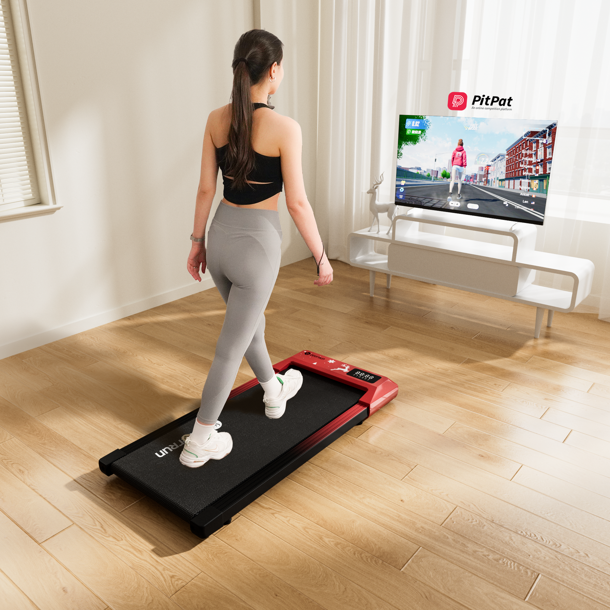 DeerRun Q1 Urban Under-Desk Treadmill with Remote Control