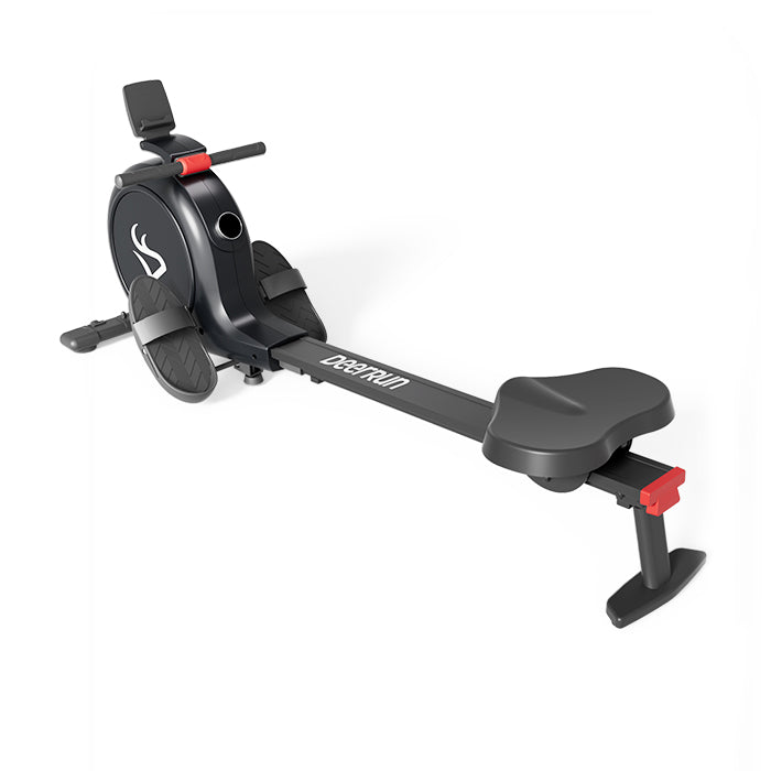 DeerRun RW600 Adjustable Magnetic Resistance Long Slide Rail Smart Rowing Machine with PitPat