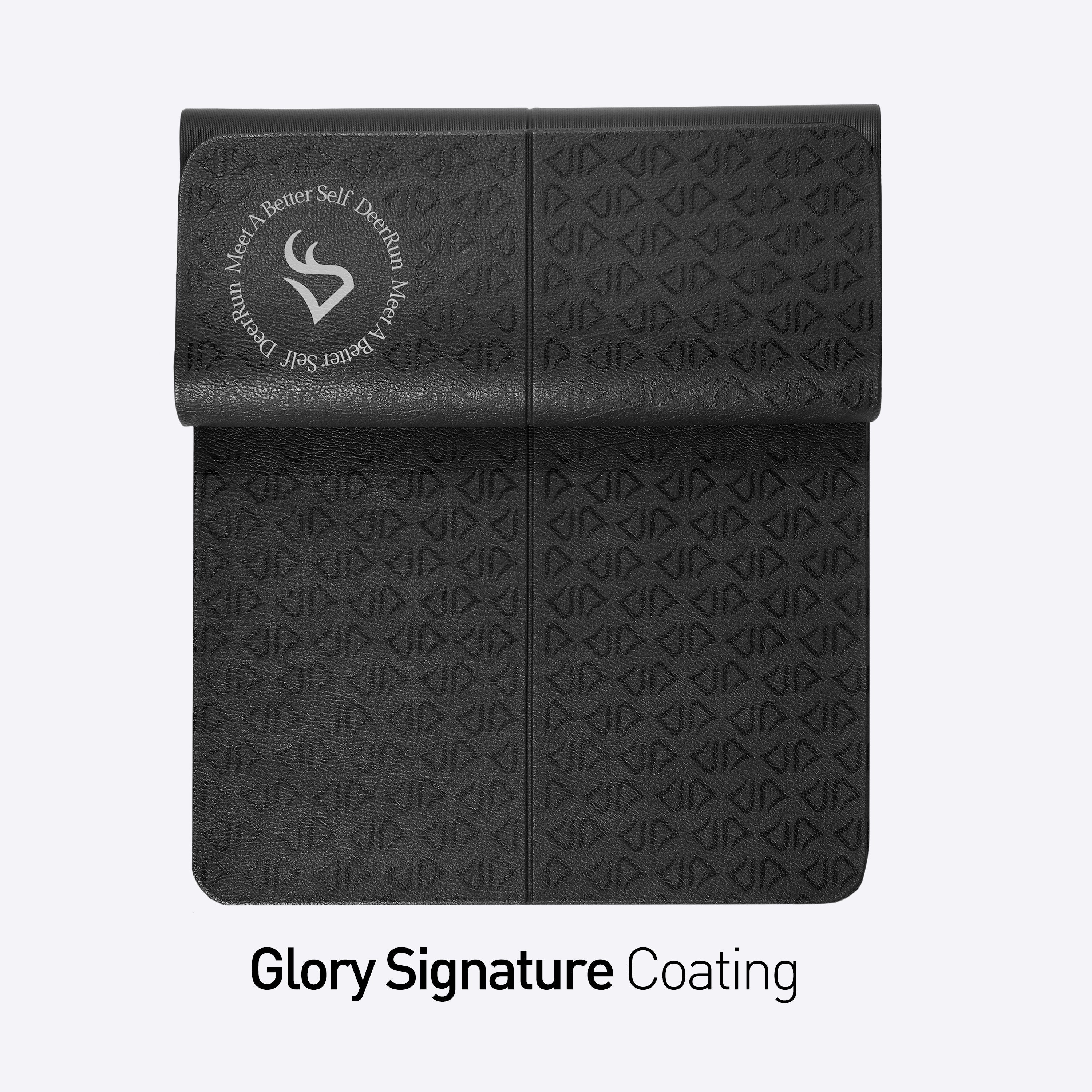 DeerRun® Glory Mat in 6MM Signature PVC, Higher Density Foldable Bike & Treadmill Mat