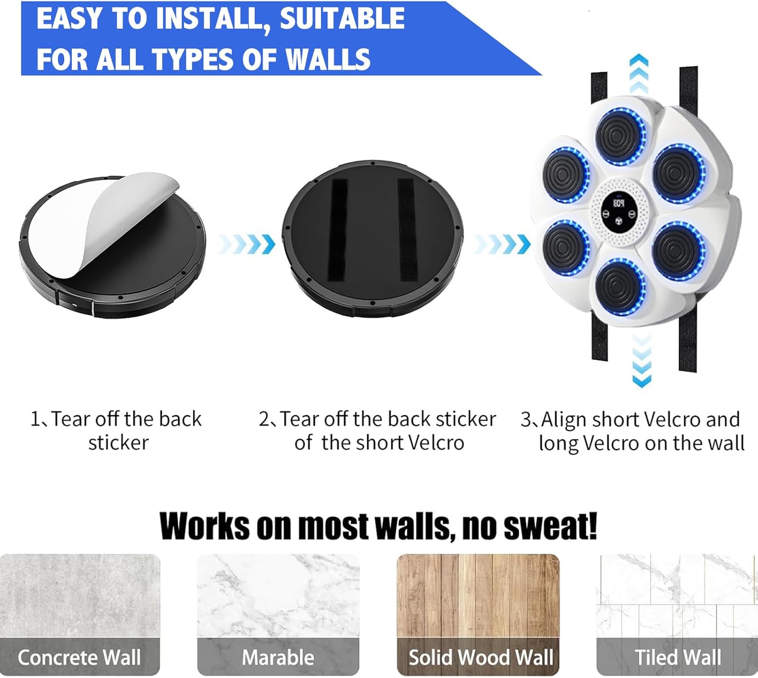 DeerRun® Smart Music Boxing Machine (Gloves and charging cable included)