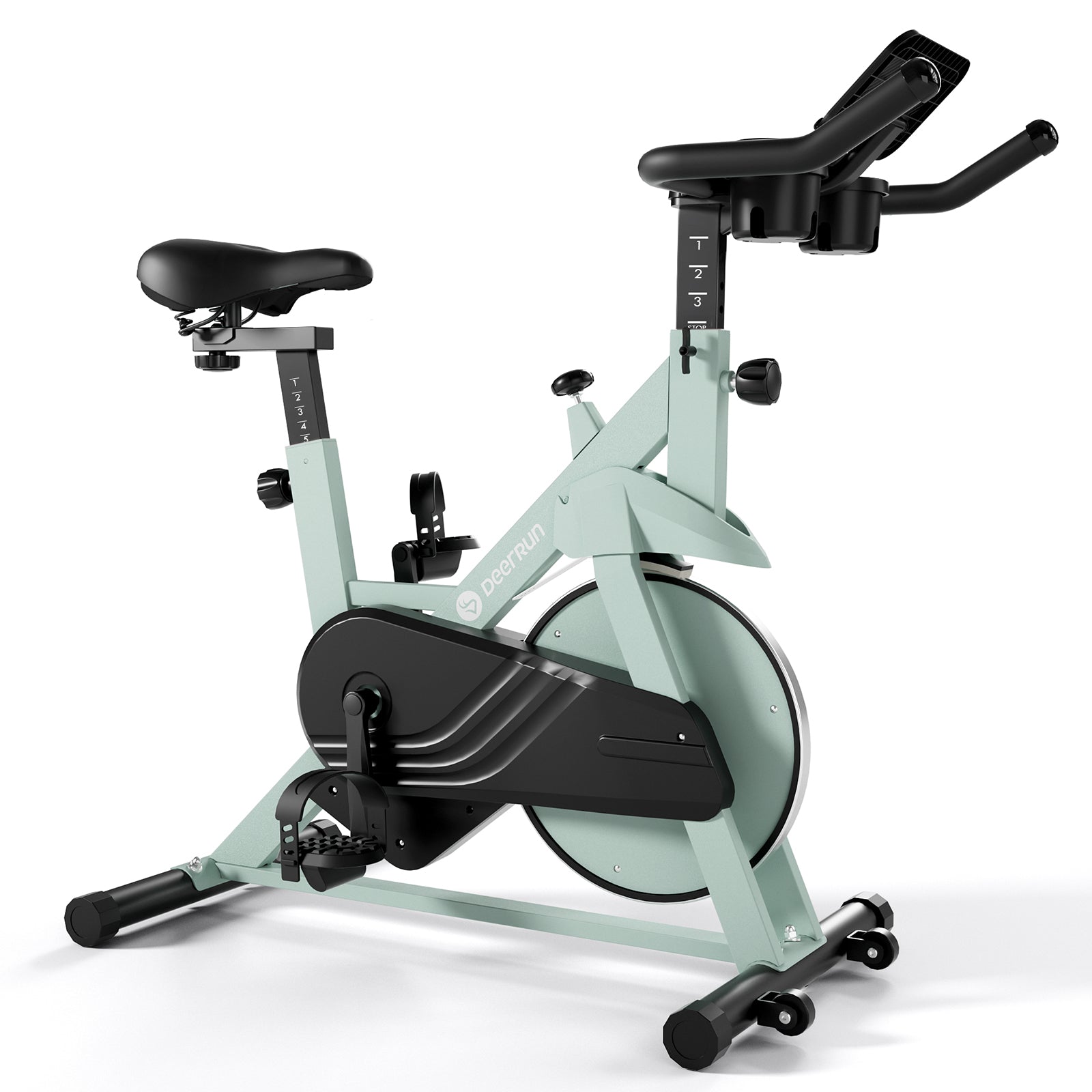 DeerRun S500 Indoor Adjustable Magnetic Resistance Silent Belt Smart Cycling Bike with PitPat App