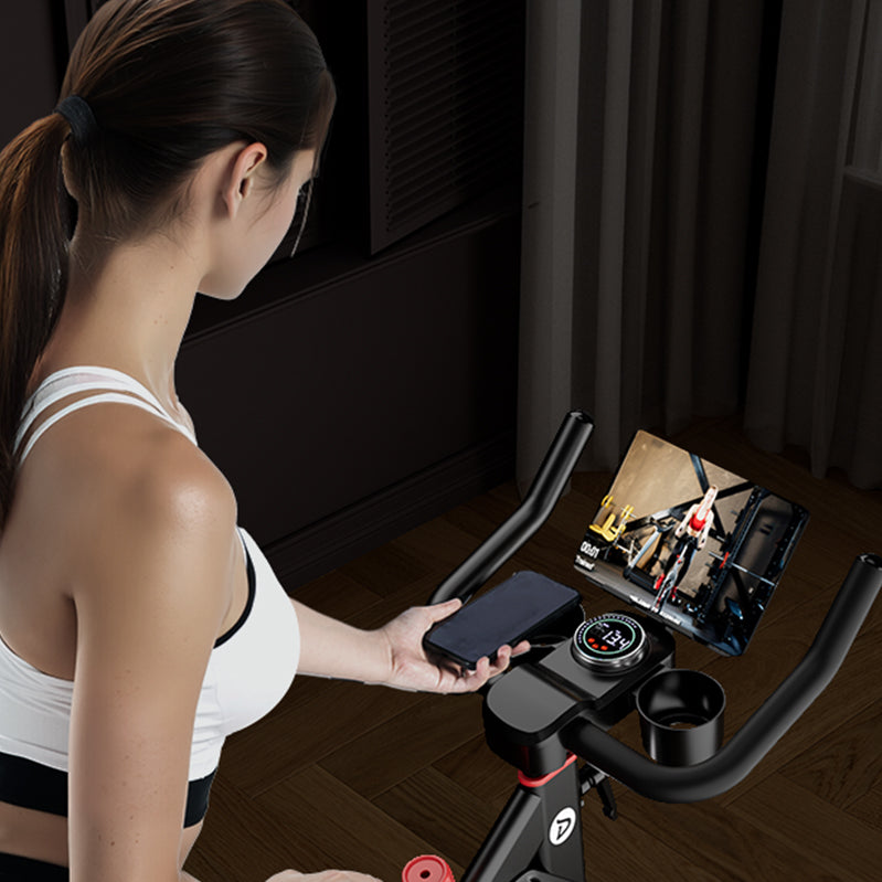 DeerRun S500 Pro King Size Indoor Exercise Bike for Tall Riders 32 Magnetic Resistance, LED Screen