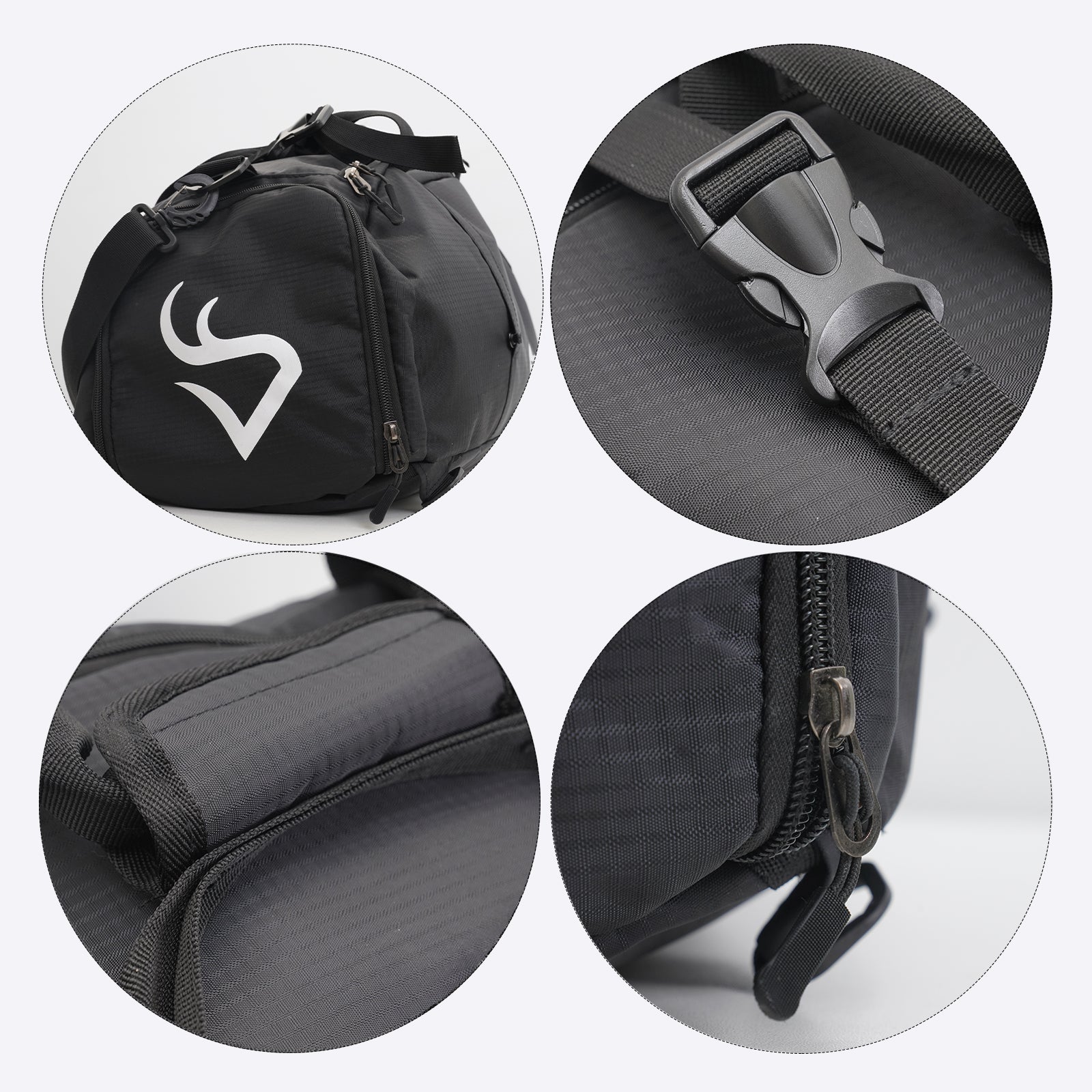 DeerRun® Ultimate Gym Bag with Water Resistant Pouch