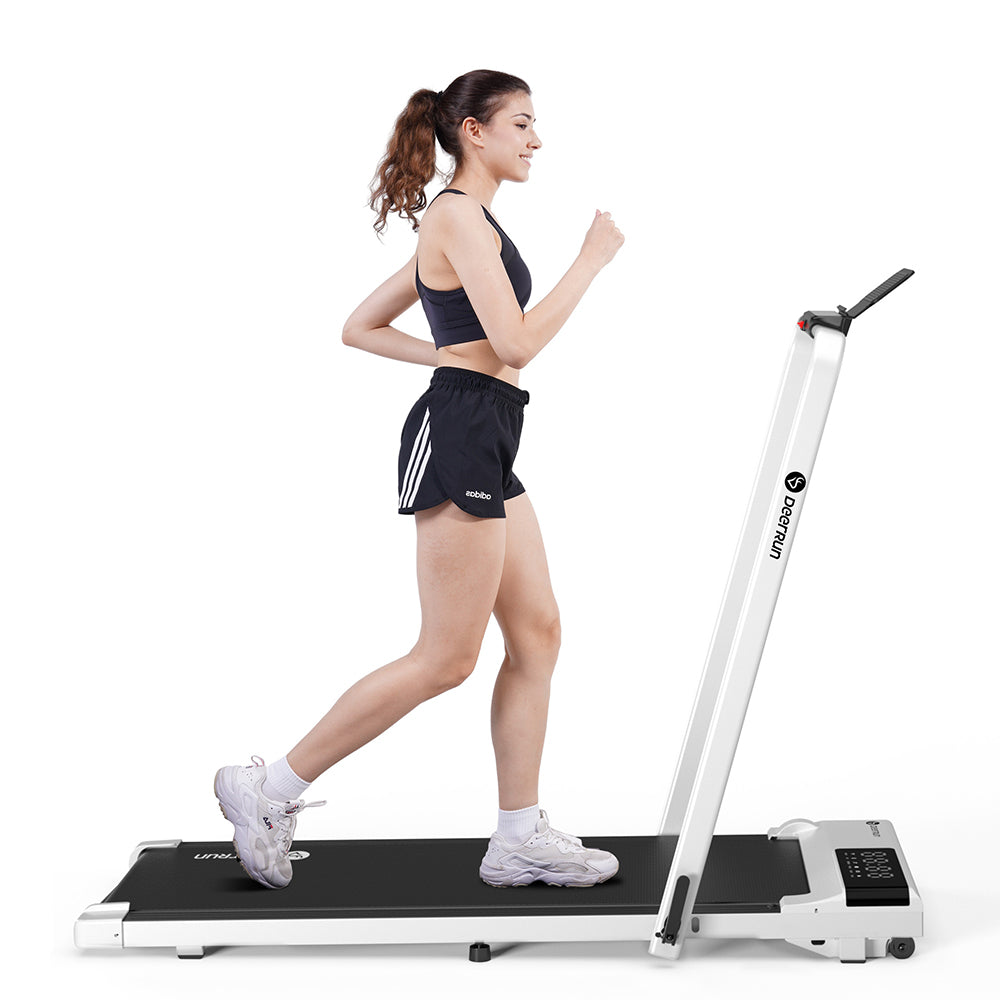 DeerRun A5 Pro Smart 2 in 1 Folding Treadmill White