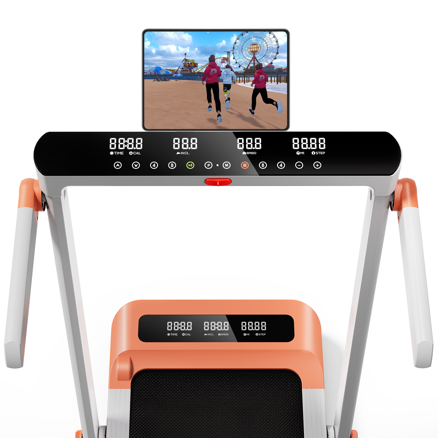 DeerRun Z10 Pro Smart 2 in 1 Foldable Treadmill with Remote Control, 12% Auto Incline